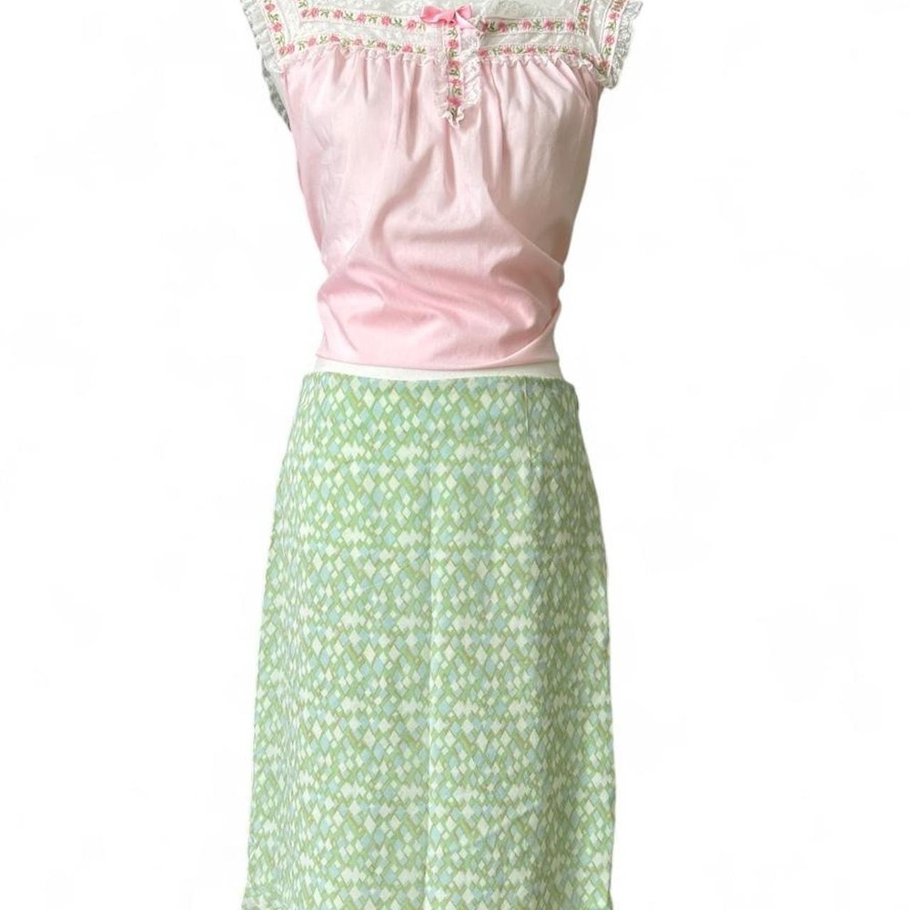 Cynthia Howie vintage 100% silk skirt